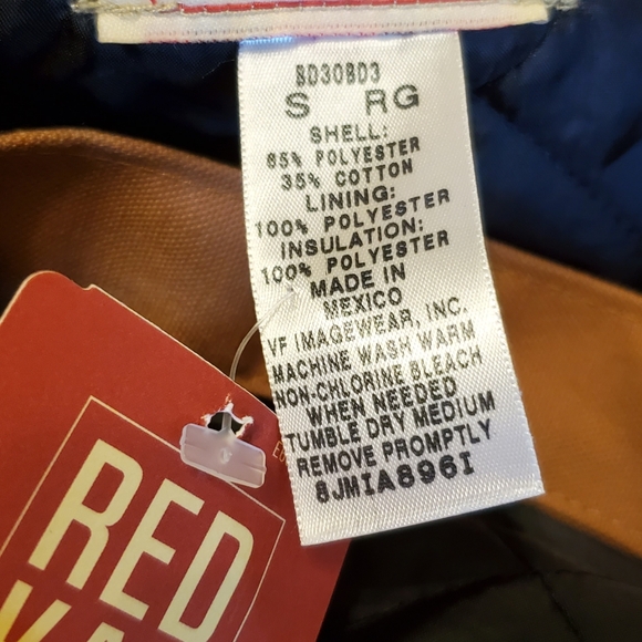 Men's Insulated Blended Duck Bib Overall Size Small Red Kap - Picture 13 of 16